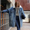 Female jacket Women Warm Thick Winter Long Sleeve Denim Jacket Long Jean Coat Outerwear Women jacket Overcoat