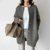 Autumn And Winter Solid Color Soft Knitted Jacket Slim Design Niche Loose Casual Button Jacket Women Cardigan