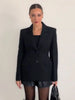 Autumn Spring Solid Lapel Blazer Jacket For Women Long Sleeve Single Breasted Suit Coats Female Street Chic Outerwear