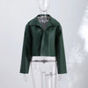 Casual Pu Leather Women's Jacket Chic Solid Long Sleeve Stand Collar Female Outwear Autumn Winter Street Short Lady Jacket