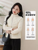 Women's Short Lightweight Down Cotton Coat Autumn Winter Stand-up Collar Zipper Puffer Parkas Jacket Casual Windproof