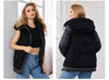 Gasmam Winter Down Jackets Women Warm Pluggable Sleeve Thermal Vest Classic zipper Lacing Design Pocket Hooded Parkas 83369