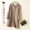 100% Wool Coat for women's Coats & Jackets winter clothes Double faced velvet winter coat elegant size S M -XL