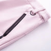 Women Pocket Long Sleeve Zipper Hooded Skiing Cotton-padded Drawstring Jacket+High Waist Casual Winter Pant Set