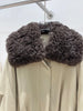 Women Winter Warm Natural Lamb Sheep Fur Collar Goose Down Jackets Thick Coat Outwear Female Puffer Jackets