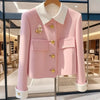 Pink Padded Single-Breasted Woolen Women's Coat Is And Unique And It Looks Good Women's Autumn Women's Coat