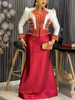 Plus Size Evening Dresses for Women African Gown Elegant Muslim Wedding Party Long Dress Ankara Ladies Clothing Outfits