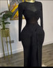 Women Mesh See Though Long Sleeve Maxi Bowknot Long Dress Evening Sexy Club Party Evening High Street Dresses