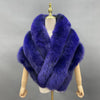 Janefur Real Fox Fur Shawl Poncho Women Elegant Wedding Bridal Formal Party Warm Winter Natural Fur Cape Coat