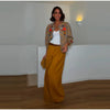 Women Floral Embroidery Jacket Long Sleeve Open Front Loose Fit Button Down Coat Autumn Casual Boho Chic Outwear