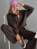 Beautiful Women's Tracksuits with A Zipper and A Hood Trousers Pink Two Piece Set Women Blue Classic Pant Sports Suit for Spring