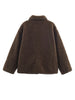 Woman Casual Street Style Jackets Women Lapel Single Breasted Pocket Decoration Coat Long Sleeve Winter Warm Jacket