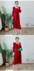 Spring Solid Pleated Dress Ruffle Edge V-Neck Long Sleeved with Belt Dresses Elegant Women's Clothing 6RG72391