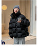 Winter Women Parkas Warm Down Cotton Coats Bubble Jacket Thick Knitted Loose Puffer Coat Stand Collar Female Outwear