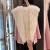 White Turn Coat Women's Autumn Winter Belt Woolen Coat Fur Coat Fragrant Wind High end Lightweight Short Fur Neck