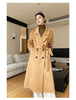 Notch Lapel Wool Coat Drop-Shoulder Women 100% Wool Loose Overcoat Double-Layers Autumn Winter Long Jacket Thick Trench Coat #24