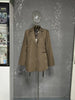 Black Bandage Buckle Causal Blazer Women Lapel Long Sleeve Loose Fit Jacket Tide Spring Autumn 30A2051