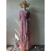 Solid Long Dress Women Flare Sleeve A Line Dresses Casual Ruffles Midi Waist Vestidos V Neck Office Lady Slight Strech