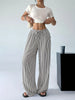 Women's Striped Wide-Leg Trousers