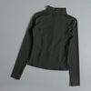 Gym Fitness Zip up Training Running Workout Yoga Cropped Track Sport Jackets for Women