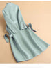 Female Autumn Winter Solid Color Korean Slim Thin Woolen Coat Women Mid-length Woolen Quilted Velvet Thickened Coat