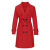 Women's Windbreaker Extra Long Button Cardigan Long Sleeve Belt Casual High Street French Jacket Female's Coat