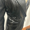 Crocodile Embossed Faux Leather Blazer Lapel Collar Long Sleeve Slim Waist Single Breasted Women Jacket Autumn Chic Coat