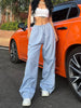 Y2K women vintage Baggy Cargo Pants for Women Drawstring Elastic Low Waist Parachute Pants Sweatpants Loose Hippie Pant Trousers