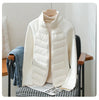 Women's Short Lightweight Down Cotton Coat Autumn Winter Stand-up Collar Zipper Puffer Parkas Jacket Casual Windproof