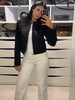 Spring Retro Military Breasted Jacket For Women Elegant Long Sleeve Stand Collar Coats Lady High Street Chic Outerwear