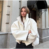 Urban Solid Pu Leather Women Jacket Street Stand Collar Long Sleeve Female Outwear Autumn Winter Lady Streetwear