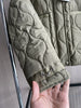 Quilted coat for women Quilted Jacket With Ties beige drawstring high neck pocket clip cotton jacket for women