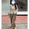 Autumn Long Sleeve Women Elegant Cardigan Sweater Slim Fit Solid Color O-neck Knitted Top Short Coat