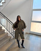 Women Suede Textured Jacket Long Sleeve Lapel Collar Loose Coats Casual Female Outerwear Chic Tops