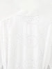 Elegant Embroidered White Dress Women Chic Lapel Long Sleeve High Waist Lace Up Maxi Dresses Female Hollow Out Vestidos