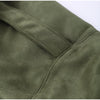 Chic Green Suede Lace Up Jackets Women Loose Stand Collar Belt Long Sleeve Buttons Coats Autumn Winter Lady Outwear