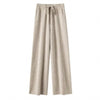 Women's Cashmere Pants 100% Merino Wool Broadfoot Pants Women's Knit Loose Knit Pants Fall/Winter Women's Thick Pants