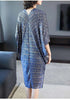 V Collar Pleats Batwing Sleeve Loose Dress For Women Print Clothing Vestido YE853