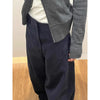 Retro American Curved Knife Navy Blue Wide Leg Straight Jeans Women Spring Autumn Casual High Waist Trousers Loose Casual Pants