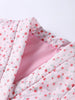Y-neck Lace-up Cotton Coat Pink Floral Padded Jacket Loose Sweet Casual Japanese Cardigan Cotton-padded Coats Lady Warm Overcoat