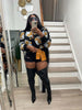 Elegant Women Button Front Floral Appliques Long Sleeve Jacket Thick Warm Winter Streetwear Outwear