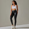 Women Black Pu Leather Pants High Waist Leather Sexy Leggings Trousers Warm Winter Leggings Fleece Trousers Women Thick Stretch