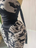 Women Print Patchwork Stacked Ruched Long Sleeve Bodycon Midi Maxi Long Dress Birthday Vacation Sexy Party Dresses