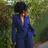 Street OL Work Women's Set Long Sleeve Blazers Tops and Wide Leg Pants Suit Fall Vacation Two 2 Piece Set Outfits