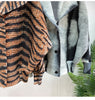 Spring Pleated Women's Lightweight Jacket Lapel Single Breasted Jacket Niche Chic Print Casual Top 2DB6159