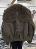 Women Warm Wool Perm Oversized Thick Coat Winter Faux Fur Collar Padded Jacket Drawstring Waist Streetwear Chic Tops
