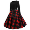 Harajuku Vintage Woman Music Note Print Elegant Party Dress Casual Women's Retro Long Sleeve Spring Autumn Midi Dresses