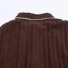 Women Brown With Belt Pleated Midi Dress Front Button Long Sleeve Chiffon Autumn Dresses Female Office Vestidos