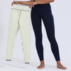 Winter Thermal Leggings Womens Solid Color Thick Pants Warm High Waist Solid Color Outdoors Casual Classic Leggings
