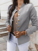 Casual O-neck Long Sleeve Jacket Outerwear Office Lady Spring Autumn Elegant Solid Blazer Coat For Women Female Top